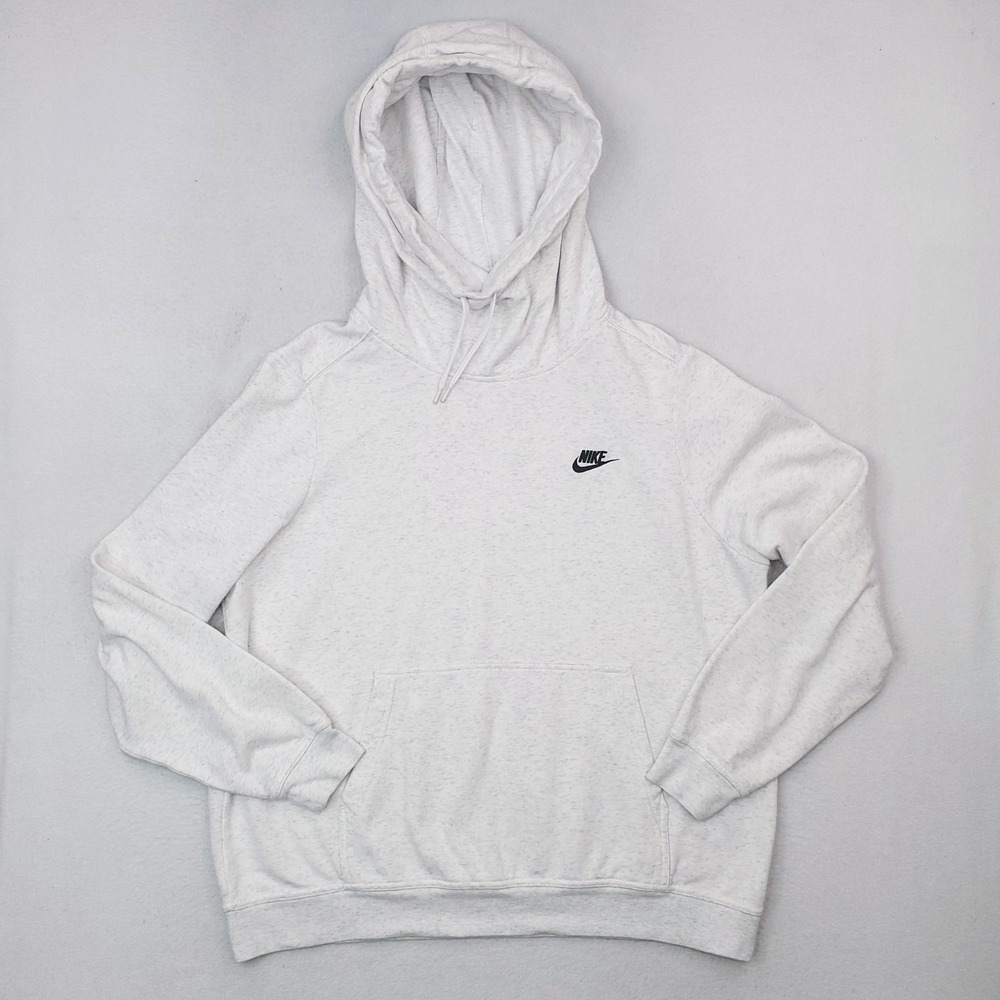 Nike Hoodie Womens Extra Large Gray Heather Funnel Neck Pullover Sweatshirt